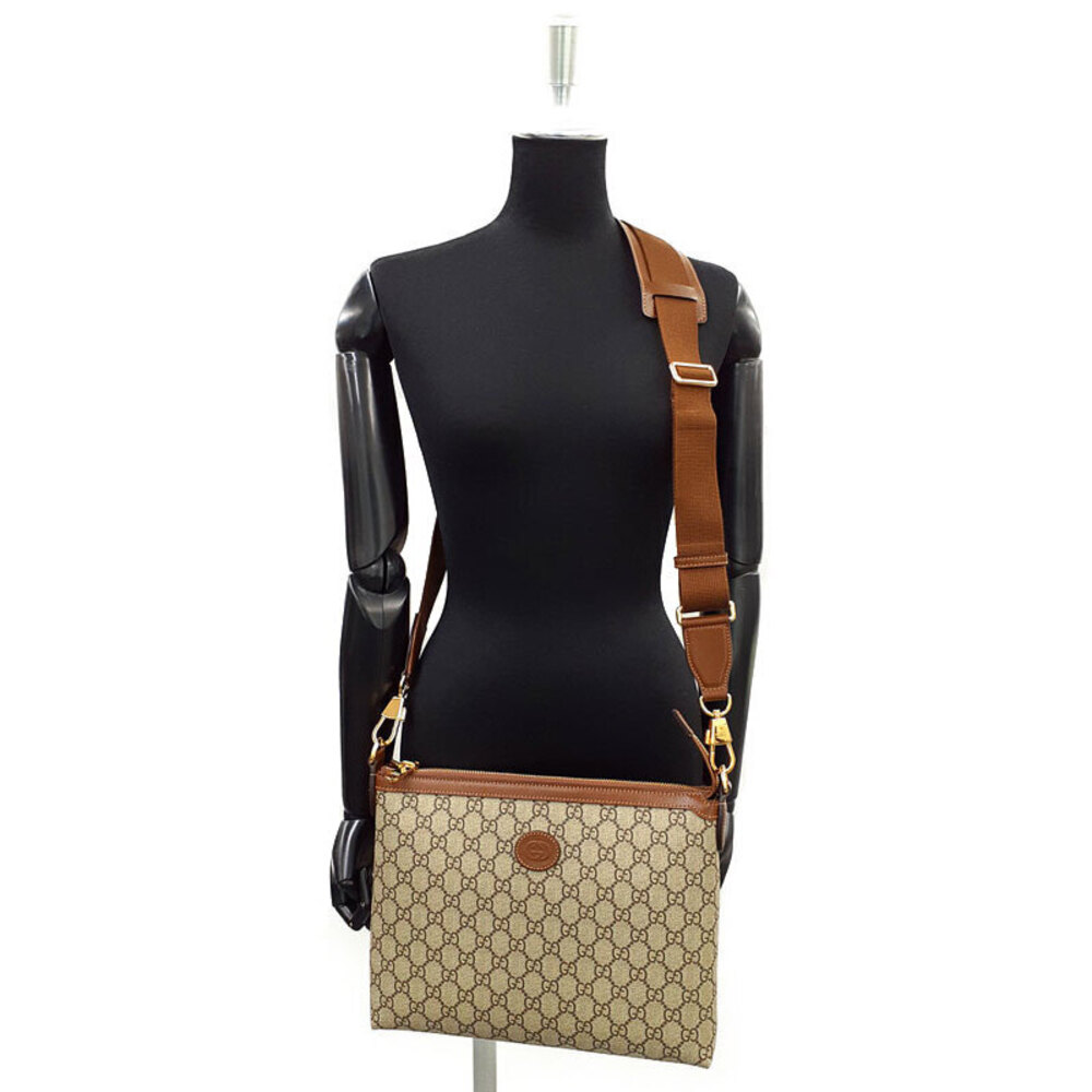 Gucci Interlocking leather Bag Supreme G ebony GG brown beige Crossbody - Picture 8 of 9